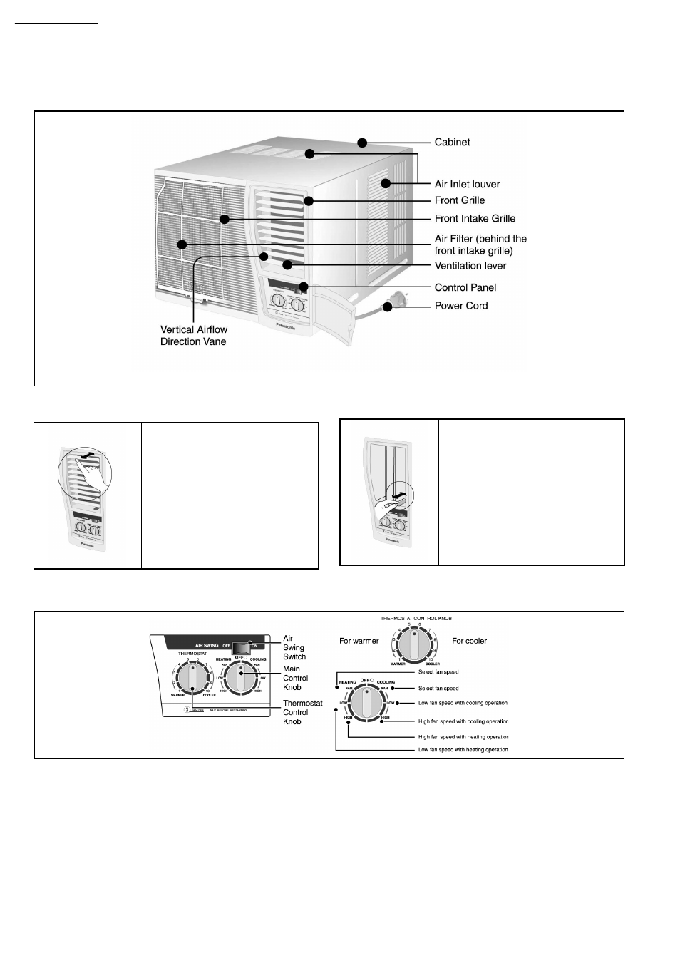 Panasonic CW-A120VR User Manual | 2 pages