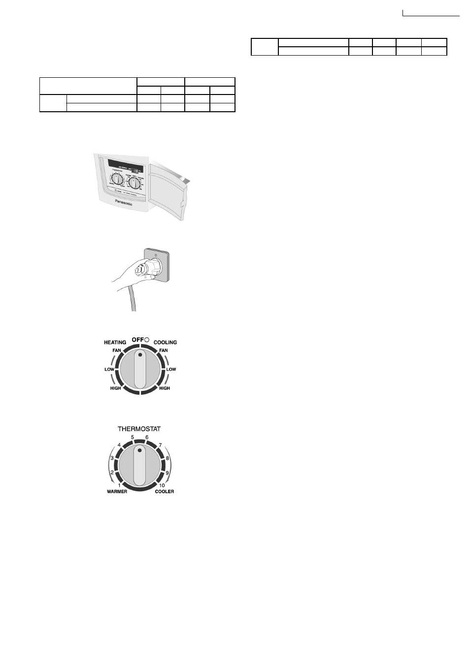 How to operate, Operating conditions | Panasonic CW-A120VR User Manual | Page 2 / 2