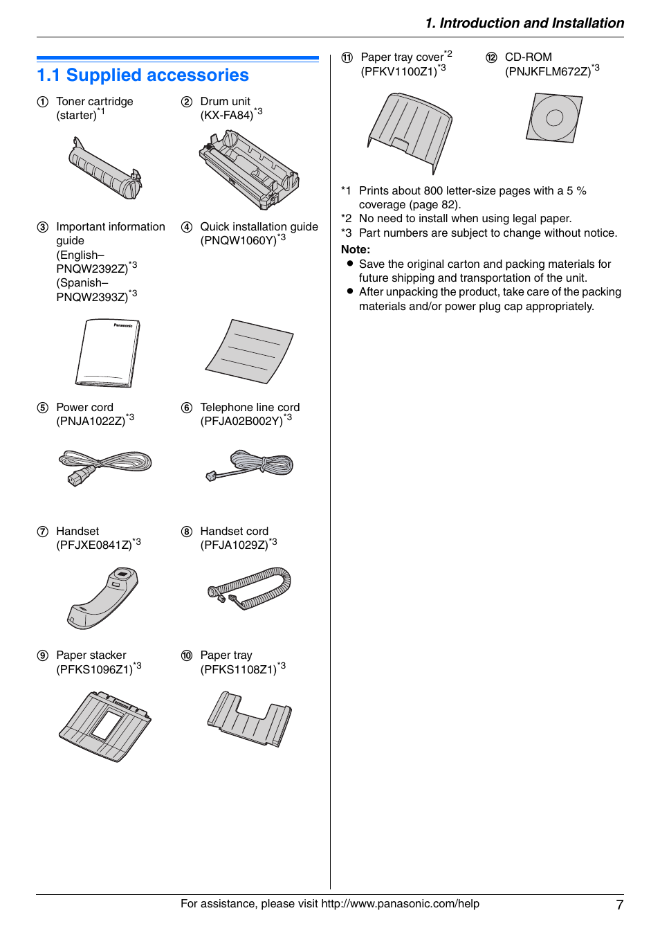 Panasonic KX-FLM671 User Manual | Page 7 / 92