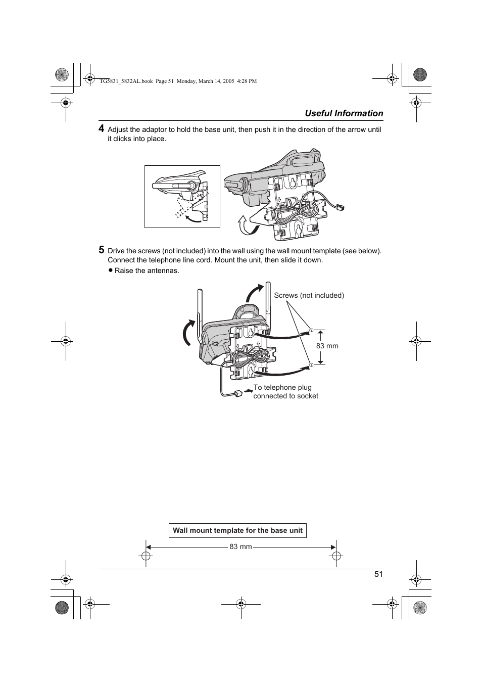 Panasonic KX-TG5832AL User Manual | Page 51 / 68