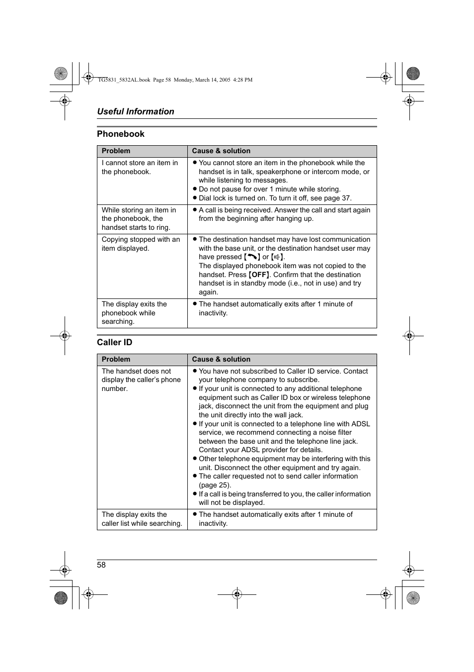 Panasonic KX-TG5832AL User Manual | Page 58 / 68