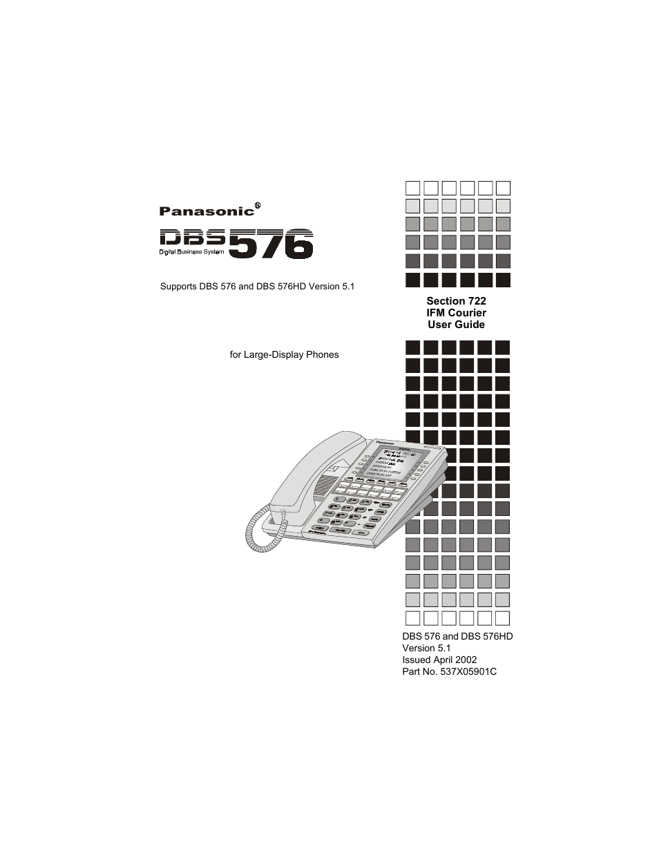 Panasonic DBS 576 User Manual | 18 pages