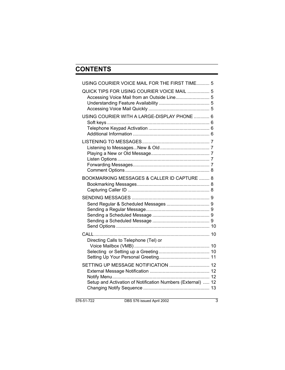 Panasonic DBS 576 User Manual | Page 3 / 18