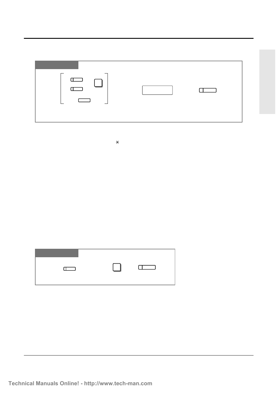 2 proprietary telephone settings, One-touch dialing button, Conf (conference) button | Panasonic KX-TD816 User Manual | Page 19 / 131