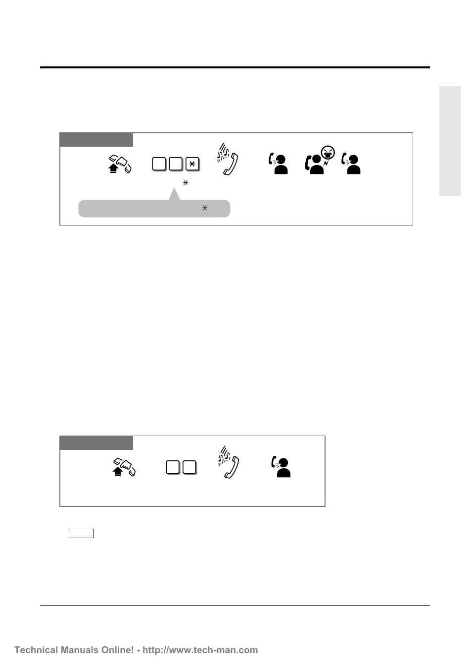 5 during a conversation, All extensions & external, Answering a page | Panasonic KX-TD816 User Manual | Page 57 / 131