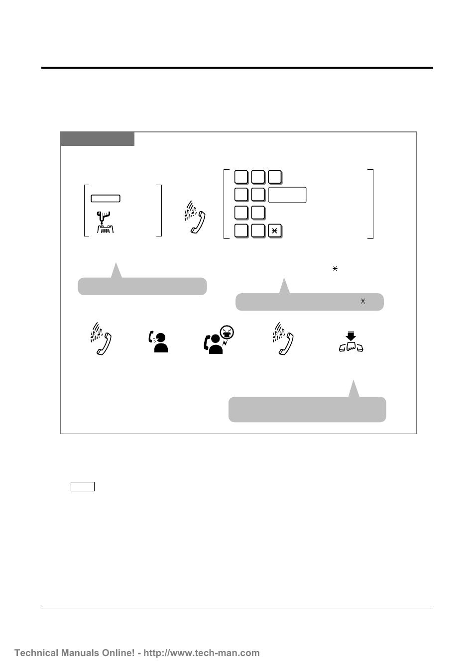 5 during a conversation, Transferring after paging (paging and transfer) | Panasonic KX-TD816 User Manual | Page 58 / 131
