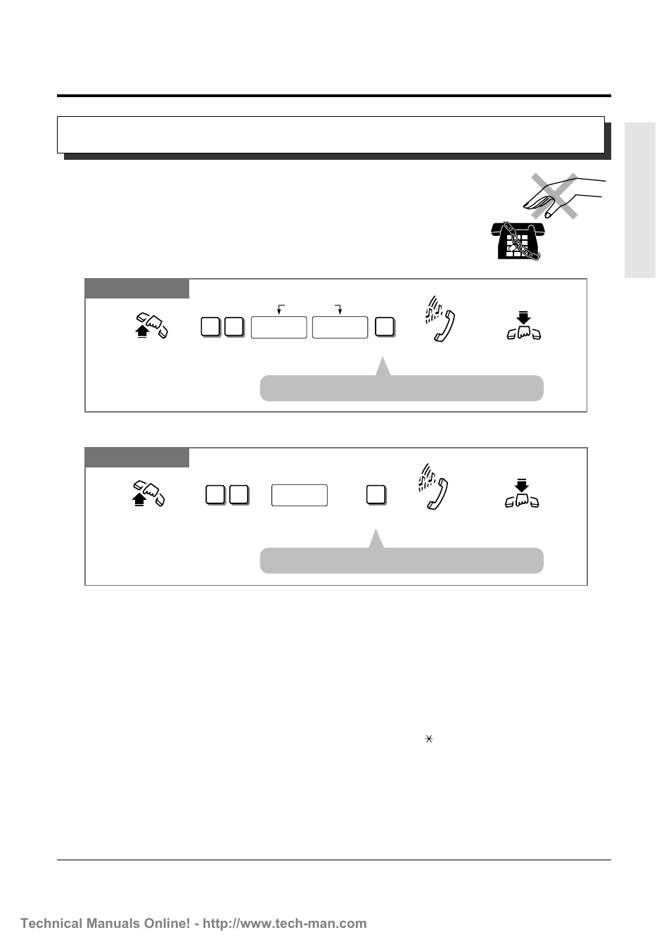 6 before leaving your desk | Panasonic KX-TD816 User Manual | Page 65 / 131