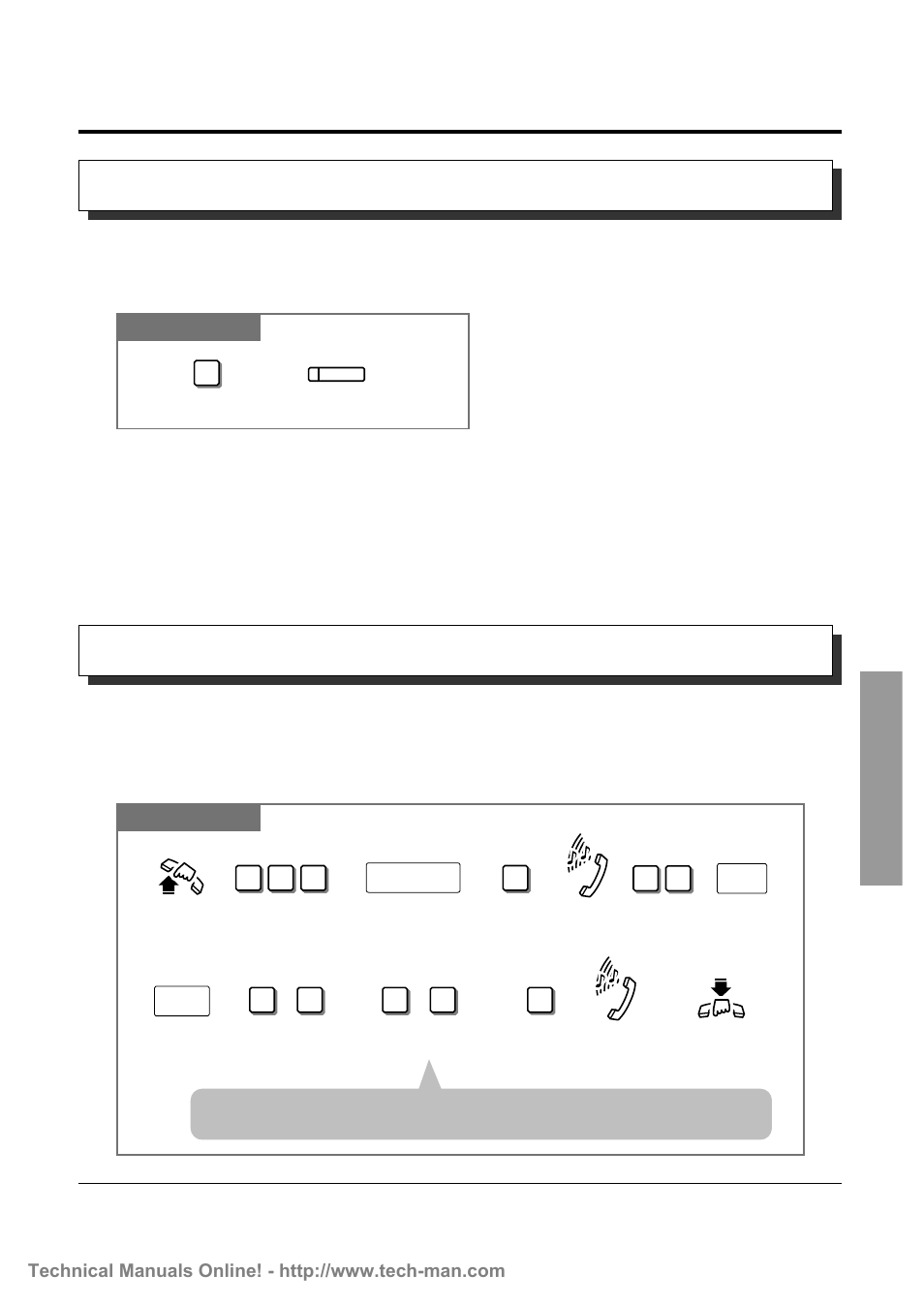 8 operator / manager service features, Electronic station lockout — cancel all, Timed reminder, remote (wake-up call) | Panasonic KX-TD816 User Manual | Page 99 / 131