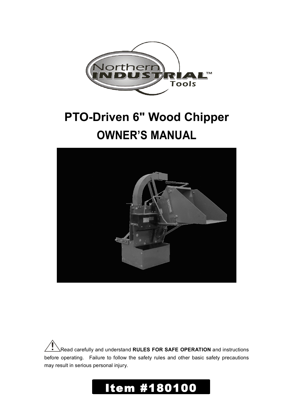 Panasonic PTO 540 RPM User Manual | 12 pages