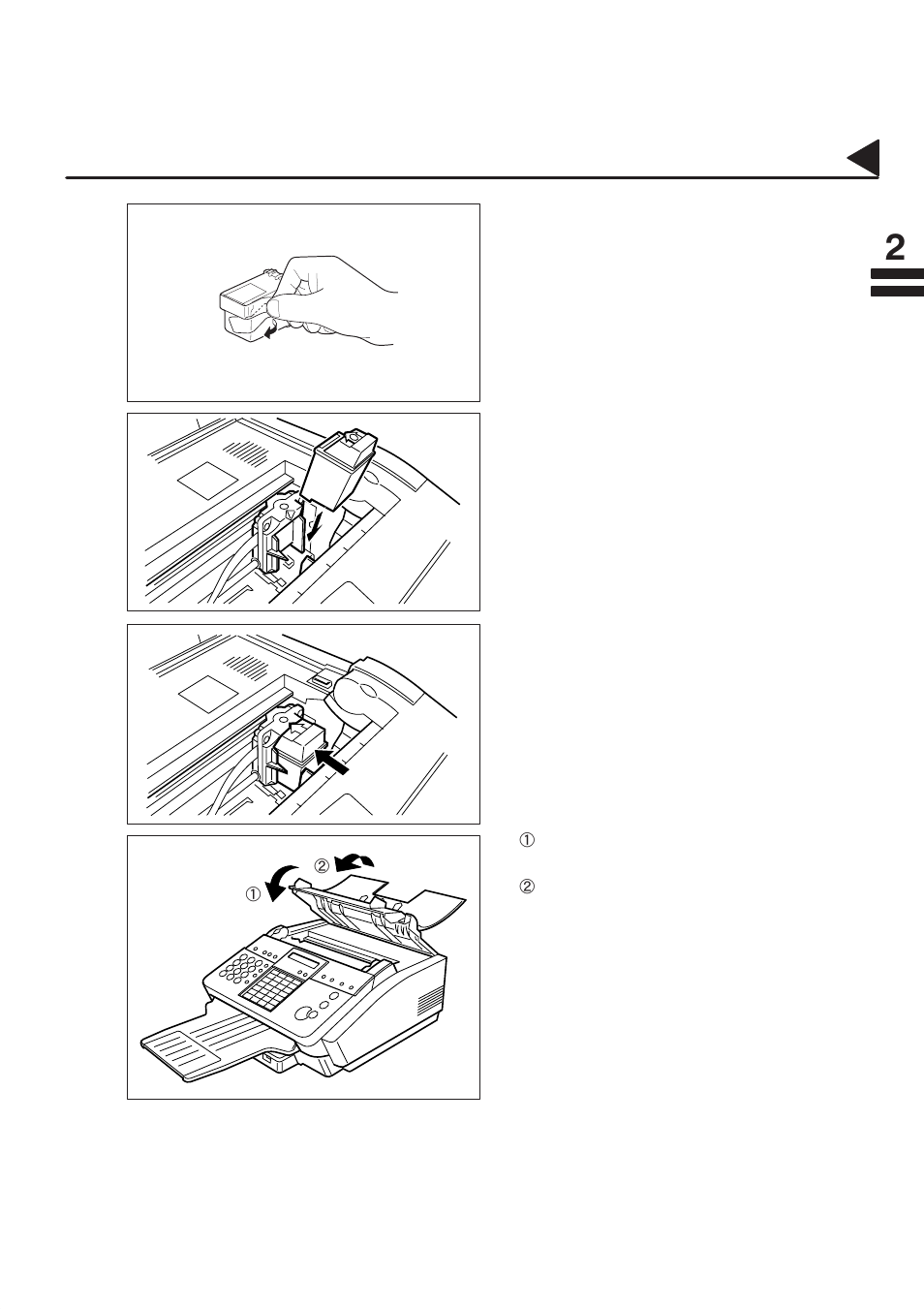 Installing the print cartridge | Panasonic PANAFAX UF-333 User Manual | Page 21 / 148