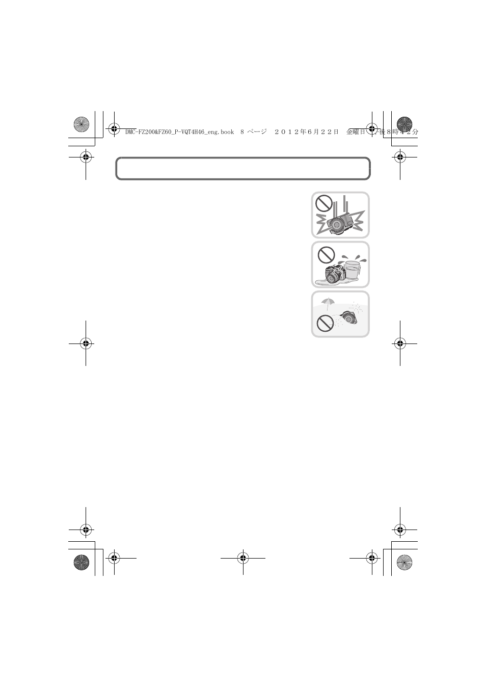 Care of the camera | Panasonic DMC-FZ200 User Manual | Page 8 / 40