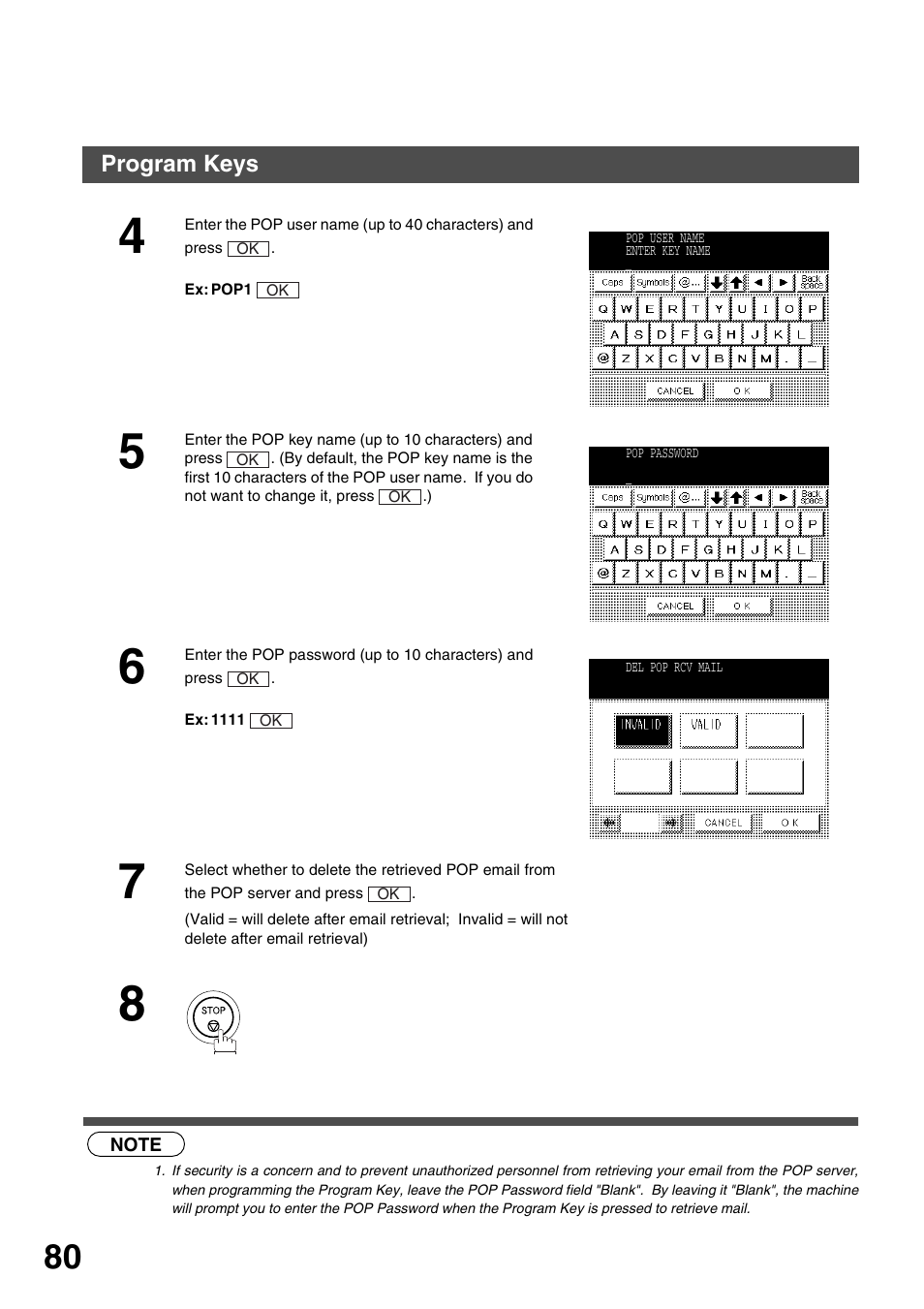 Panasonic 3000 User Manual | Page 80 / 138