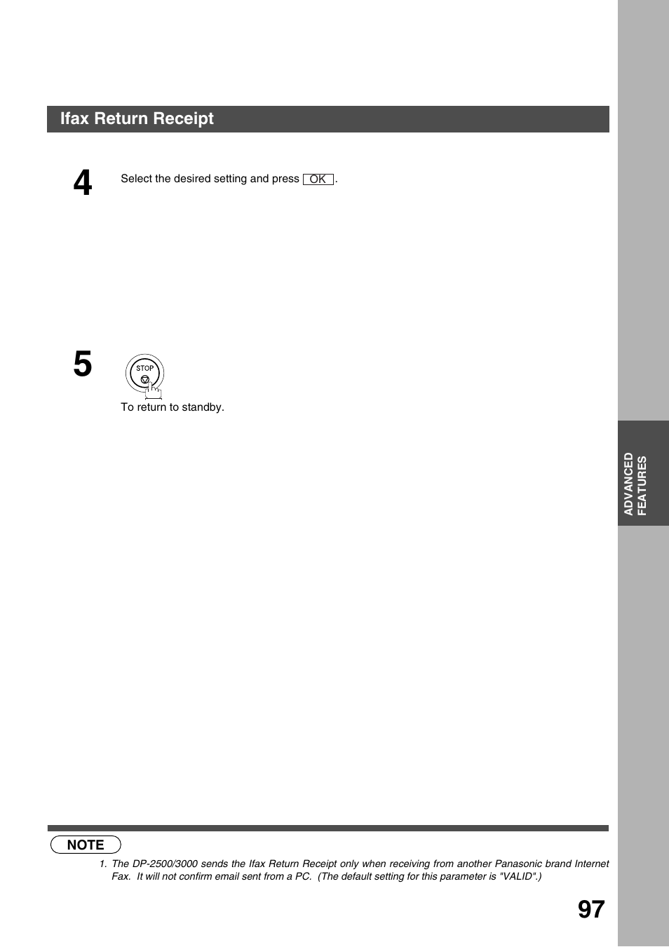 Panasonic 3000 User Manual | Page 97 / 138