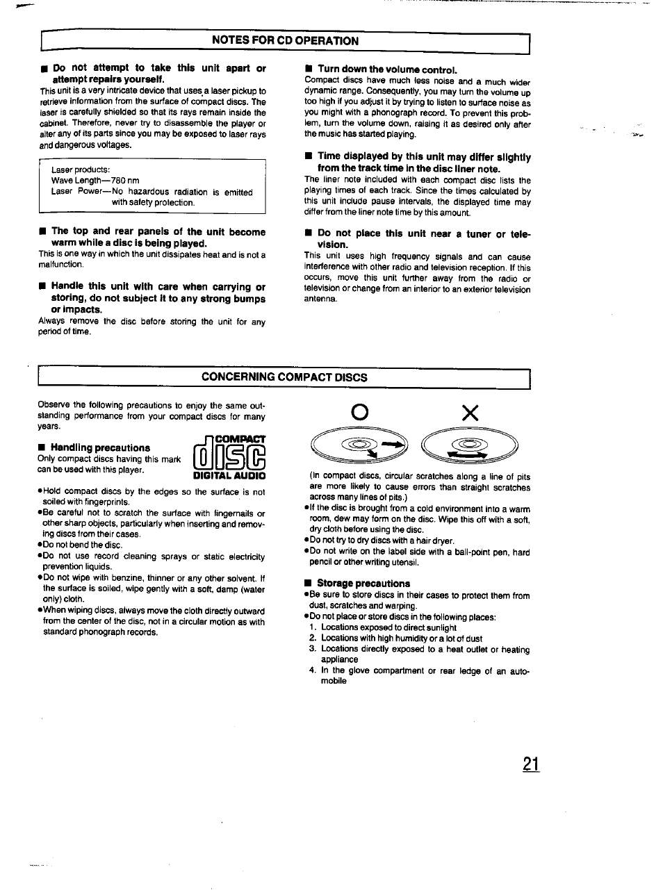 N compact | Panasonic RX-DT670 User Manual | Page 21 / 24