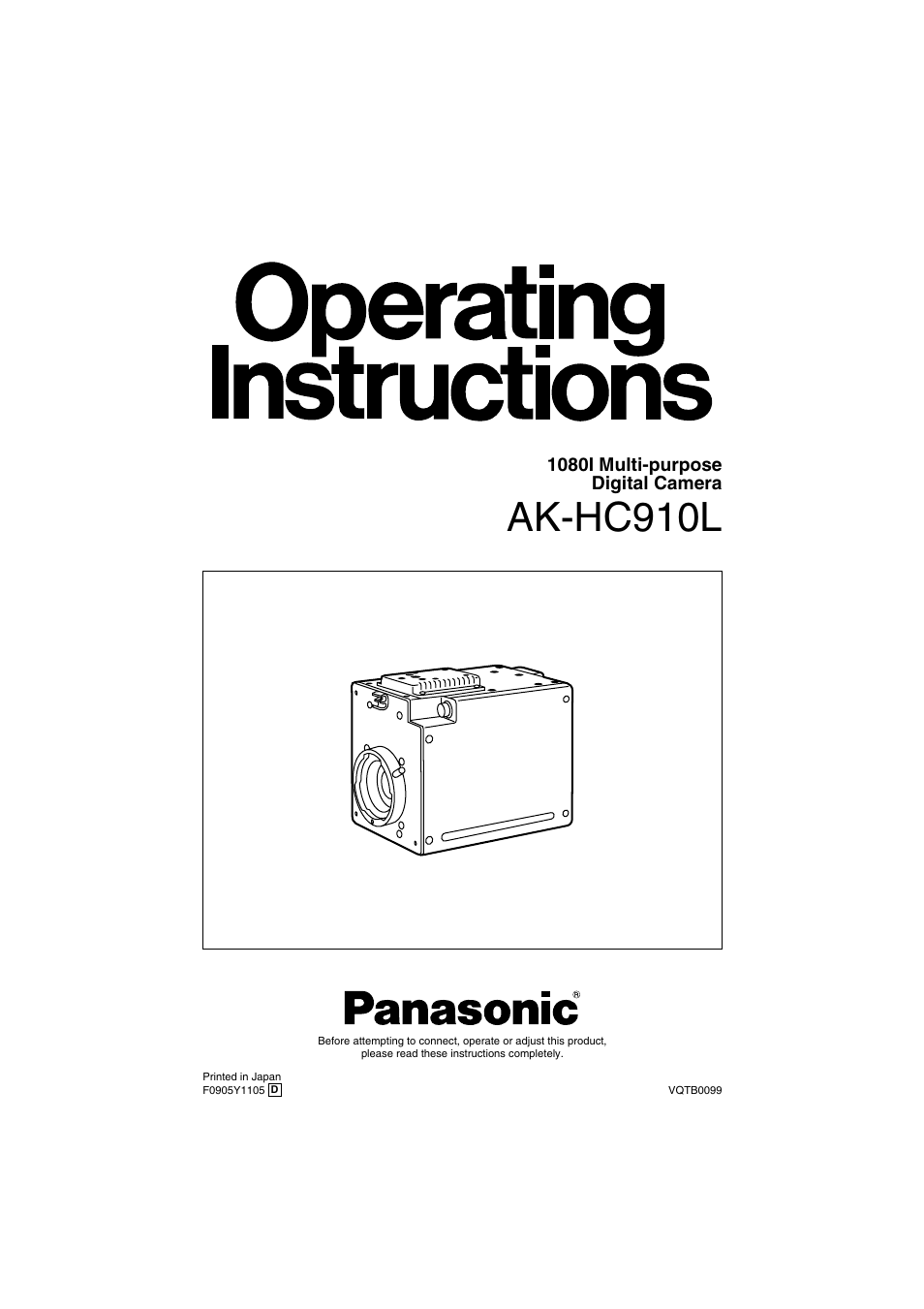 Panasonic AK-HC910L User Manual | 32 pages