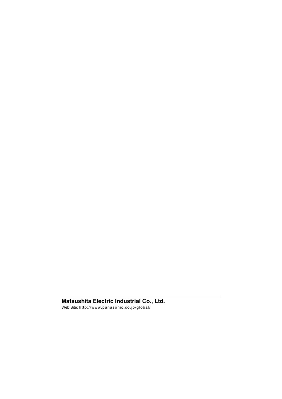 Matsushita electric industrial co., ltd | Panasonic AK-HC910L User Manual | Page 32 / 32
