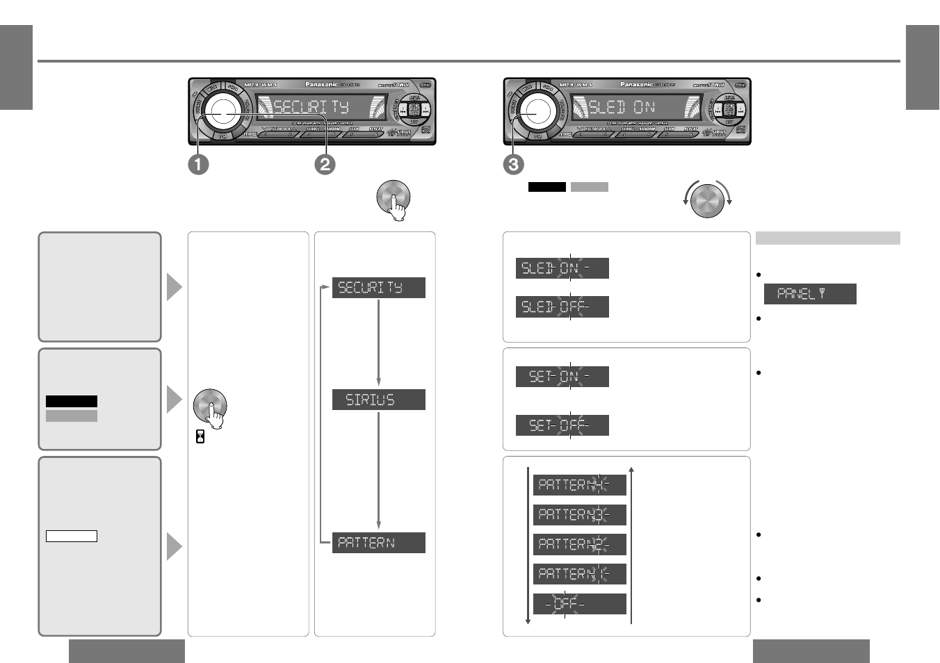 Function settings | Panasonic CQ-DF203U User Manual | Page 15 / 25