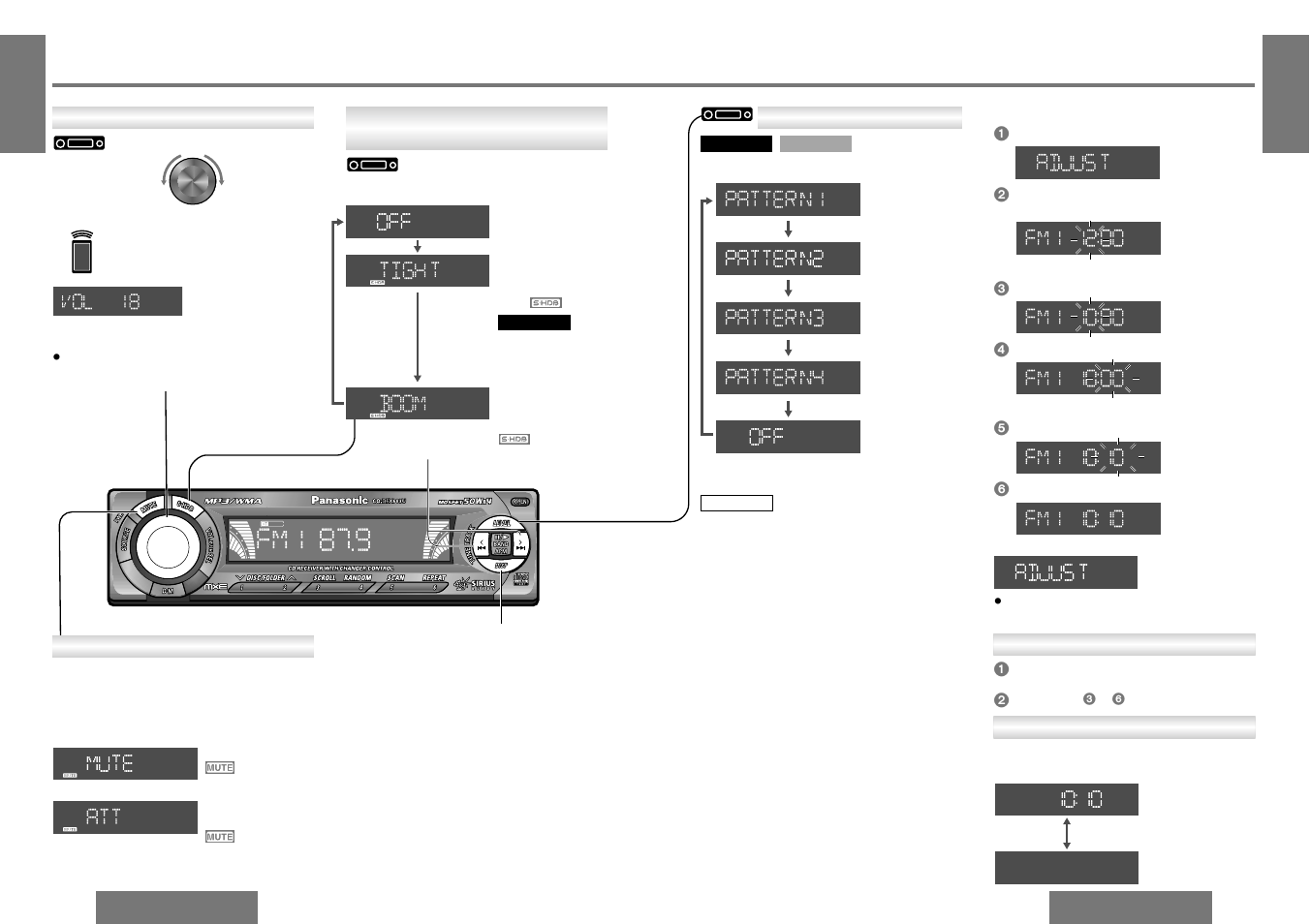 Clock set, General | Panasonic CQ-DF203U User Manual | Page 7 / 25