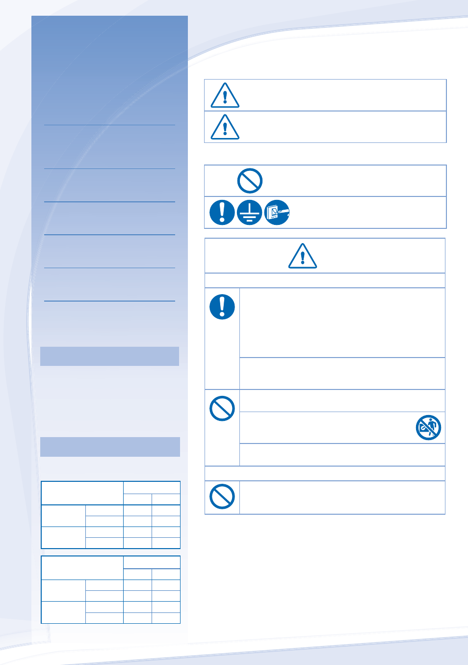 Safety precautions | Panasonic CU-E22JKK User Manual | Page 2 / 10