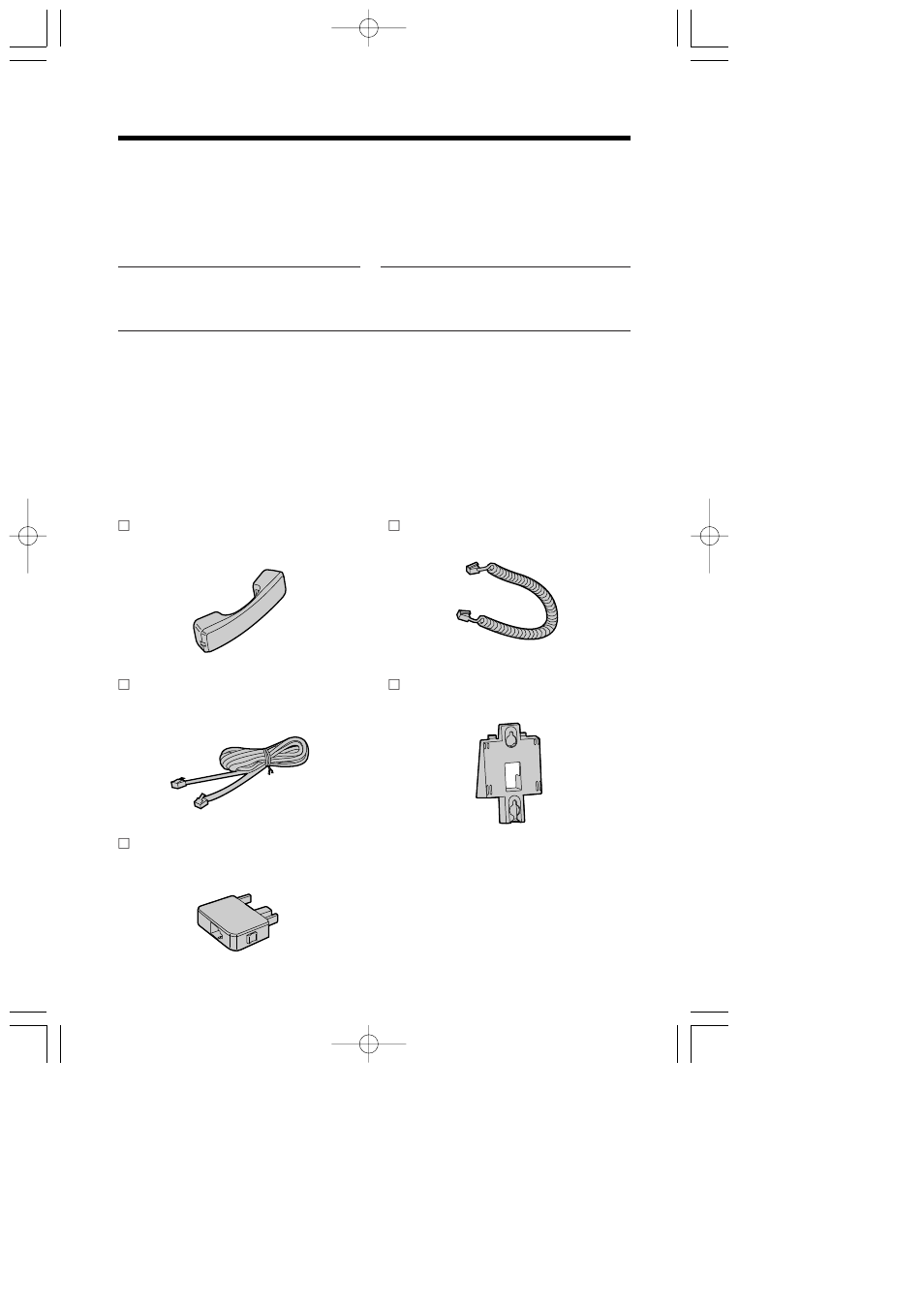 Before initial use, Accessories | Panasonic KX-T2375ALW User Manual | Page 2 / 36