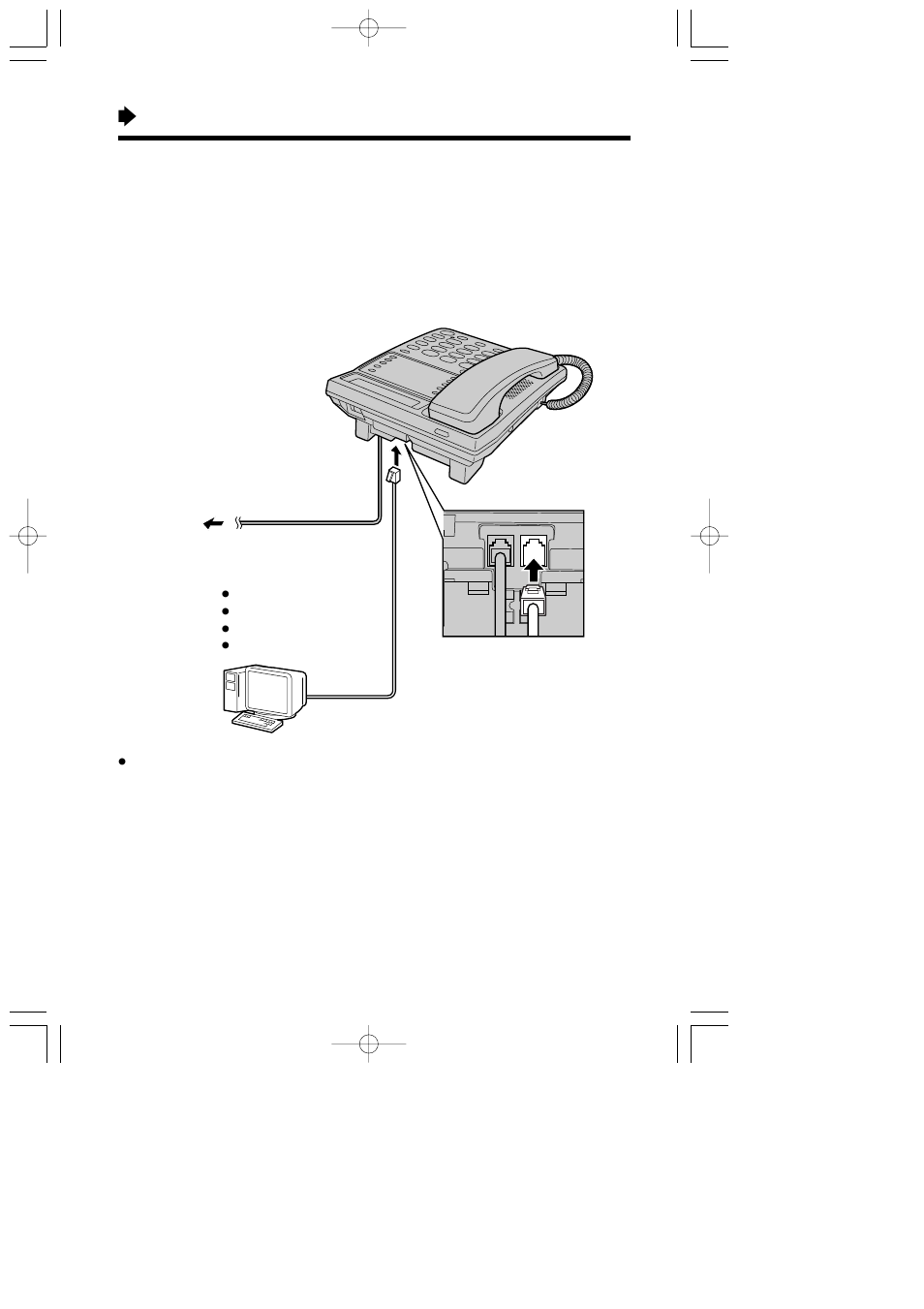 Connecting a communication device, Settings | Panasonic KX-T2375ALW User Manual | Page 8 / 36