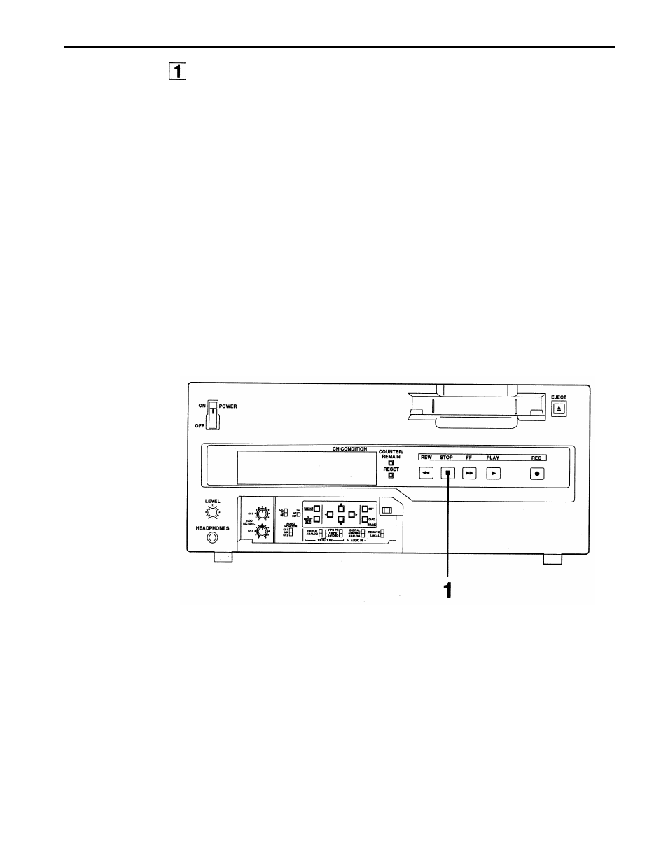 Stop mode | Panasonic AJ-D650 User Manual | Page 22 / 65