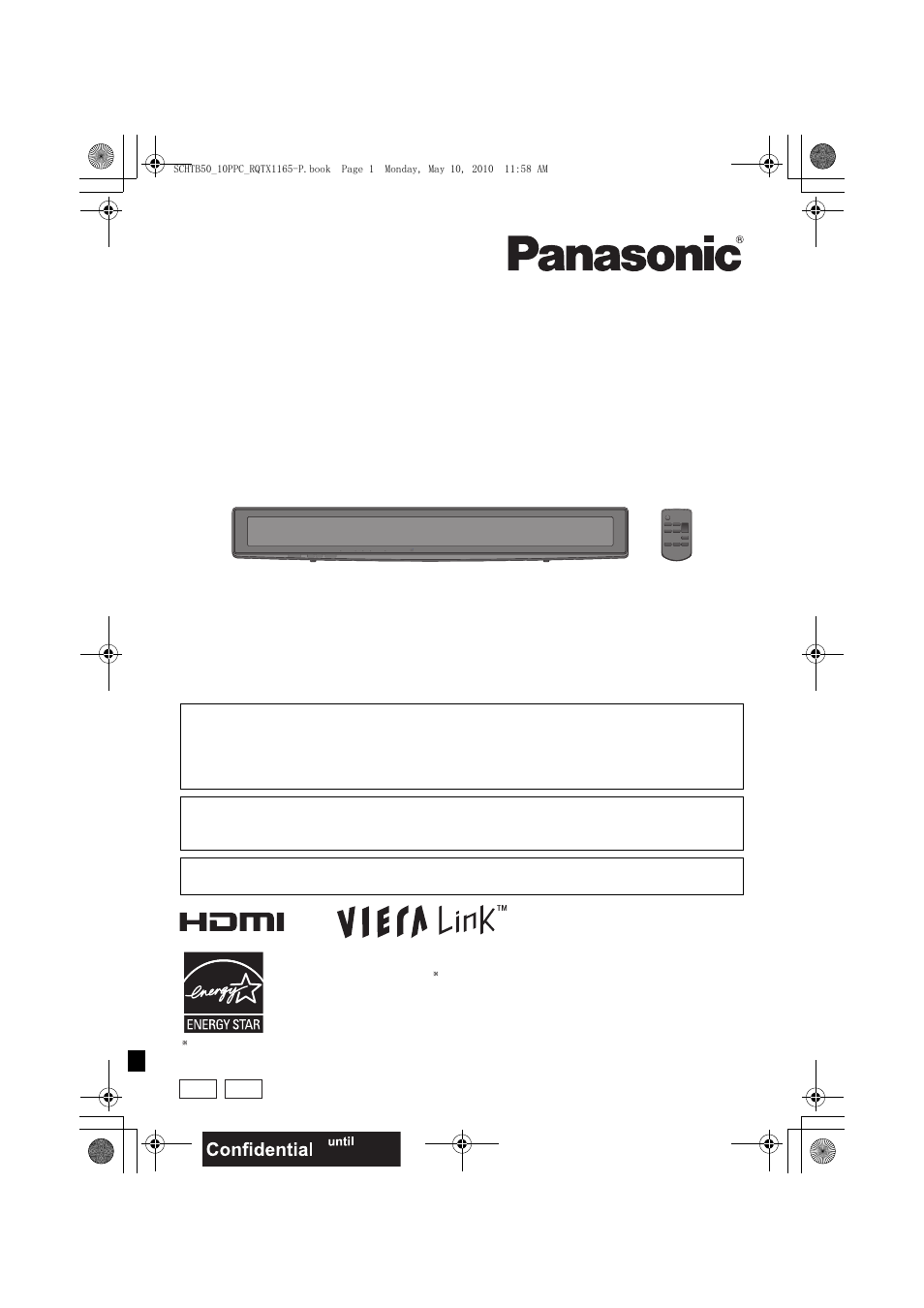 Panasonic RQTX1165-1P User Manual | 28 pages