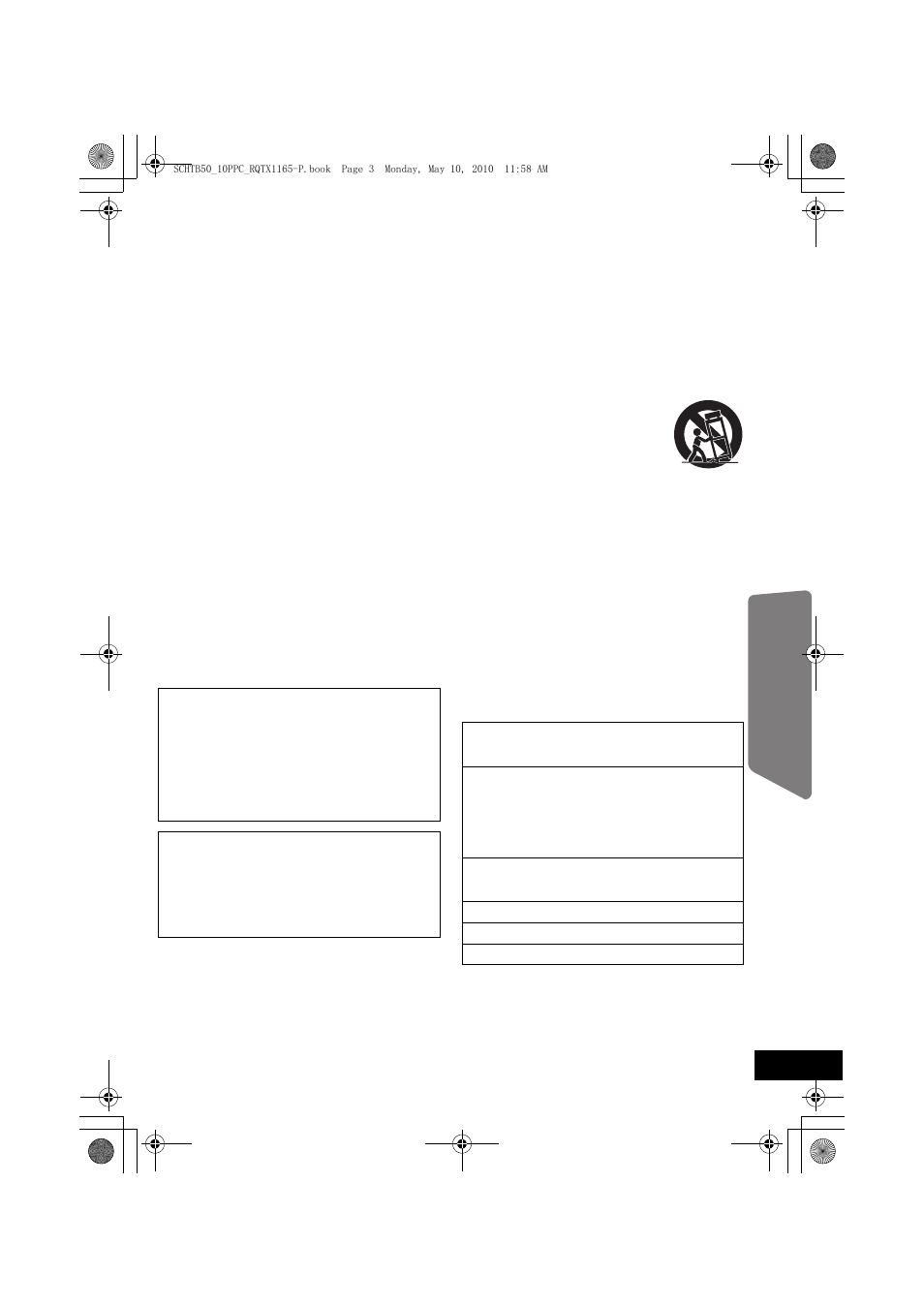 Important safety instructions, Licenses | Panasonic RQTX1165-1P User Manual | Page 3 / 28