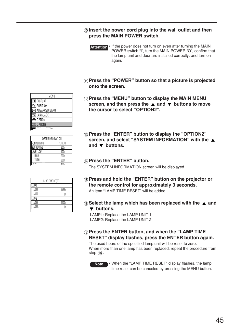 Panasonic PT-D5500U User Manual | Page 45 / 68