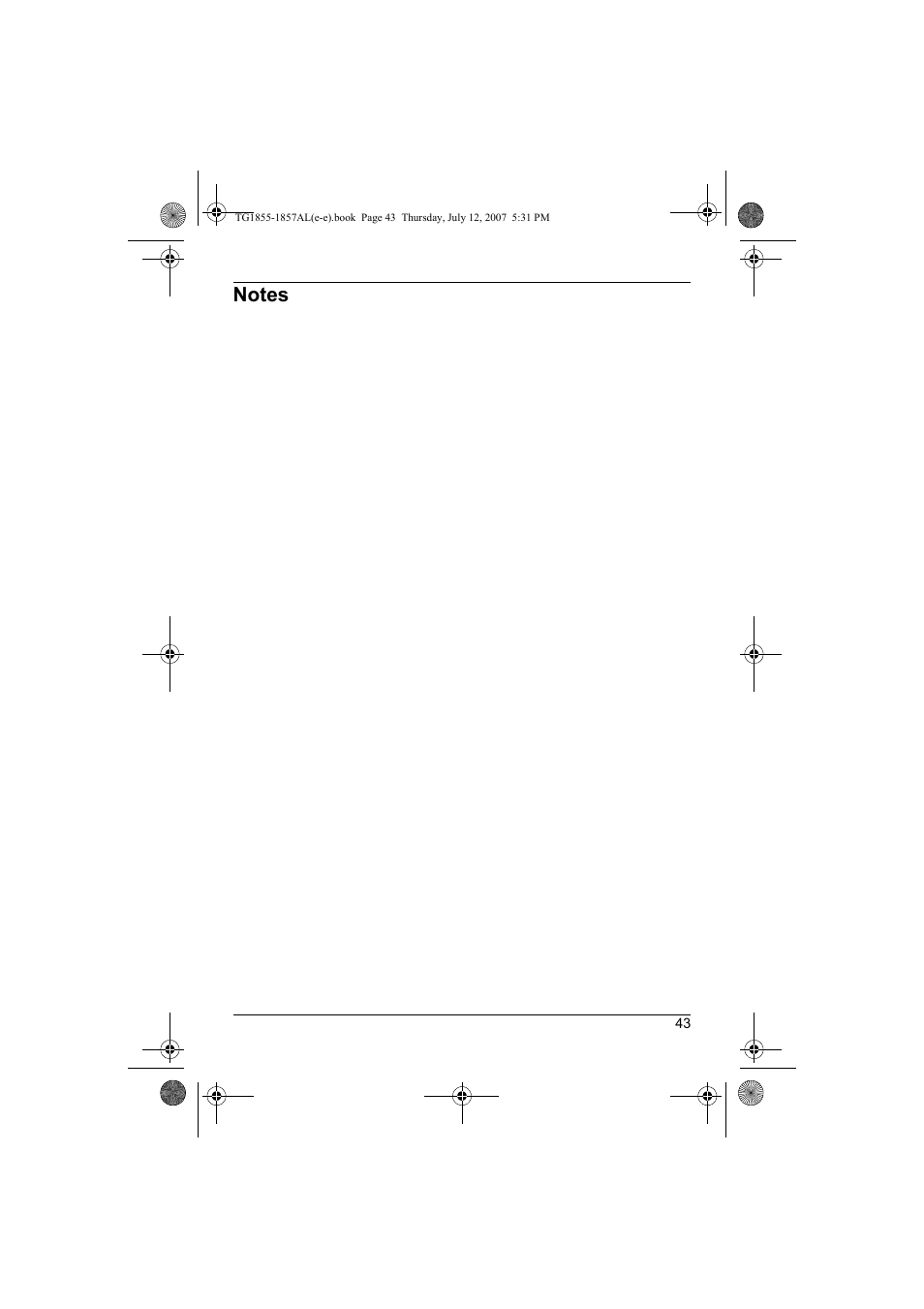 Panasonic KX-TG1855AL User Manual | Page 43 / 44