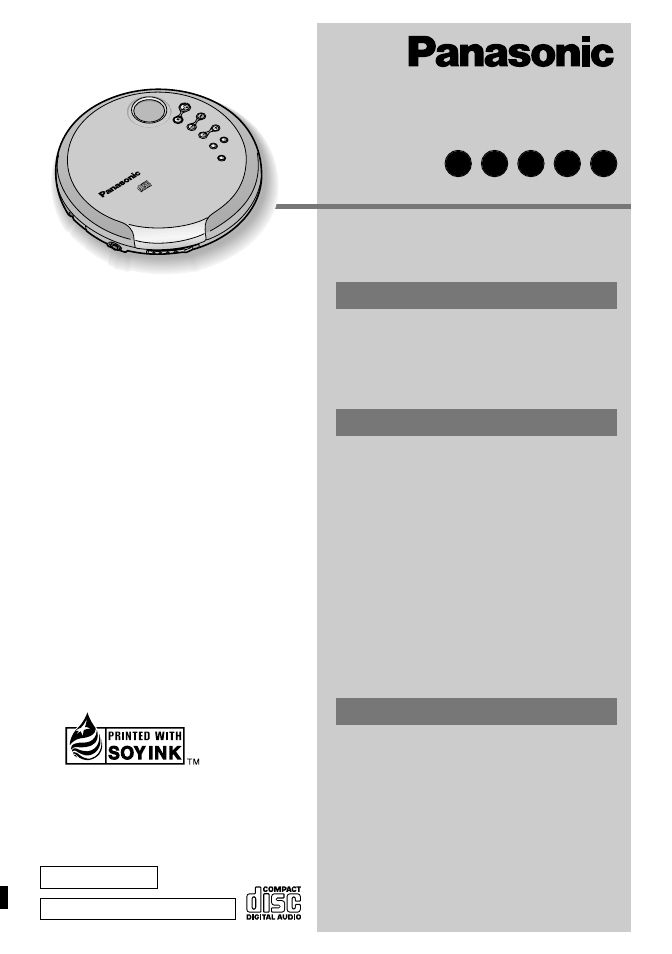 Panasonic SL-CT490 User Manual | 24 pages