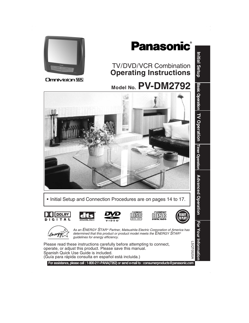 Panasonic PV-DM2792 User Manual | 75 pages