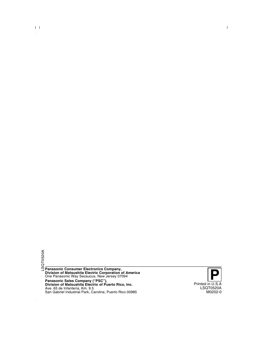 Panasonic PV-DM2792 User Manual | Page 75 / 75