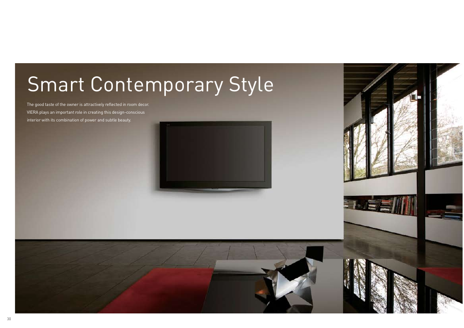 Smart contemporary style | Panasonic Viera TY-WK42PR4W User Manual | Page 30 / 52