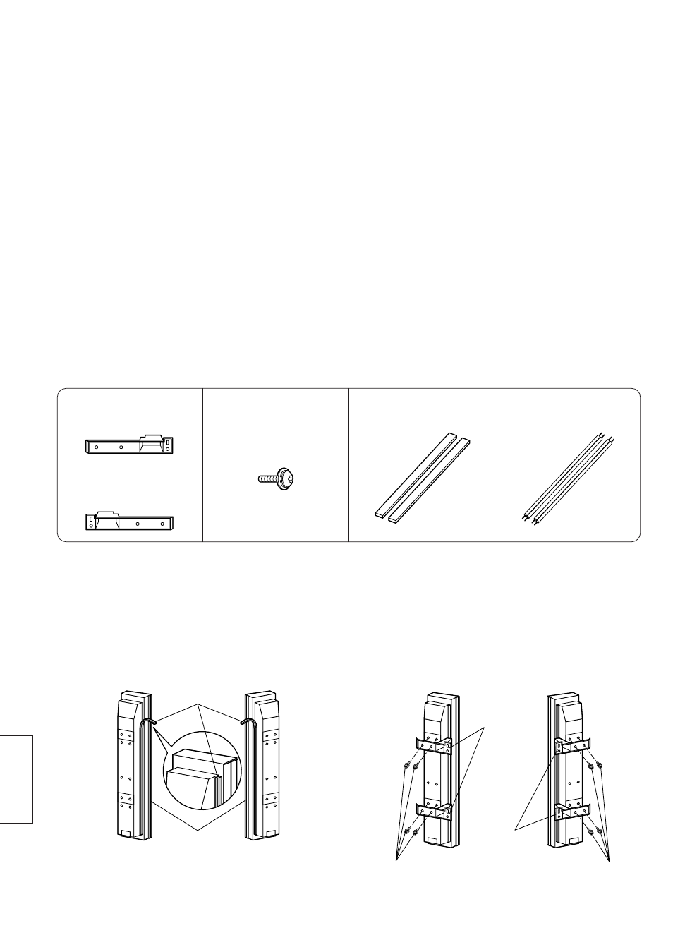 Accessories safety precautions installation, Attach the sponges to the speakers, Attach the mounting brackets to the speakers | Panasonic TY-SP42P5-K User Manual | Page 18 / 24