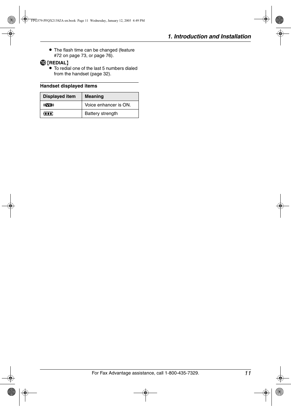 Introduction and installation 11 | Panasonic KX-FPG378 User Manual | Page 13 / 110