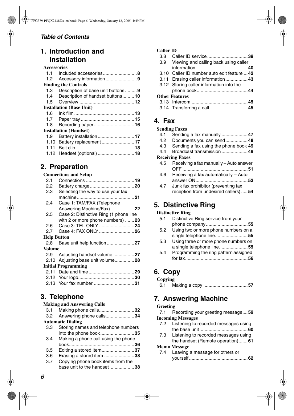 Panasonic KX-FPG378 User Manual | Page 8 / 110