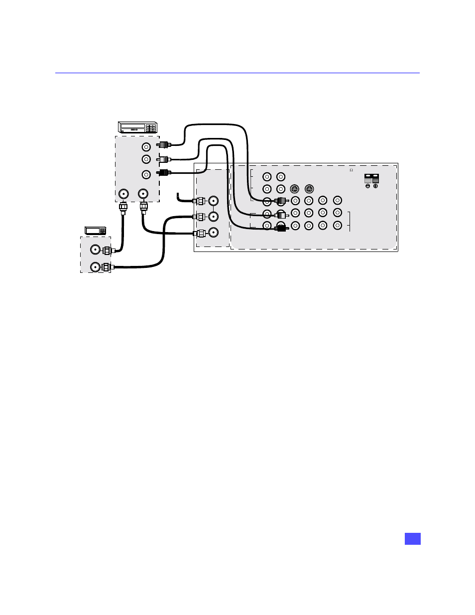 Vcr and cable box connection, Optional equipment connections (cont.), Nstallation | Panasonic PT-47WX49 User Manual | Page 10 / 58