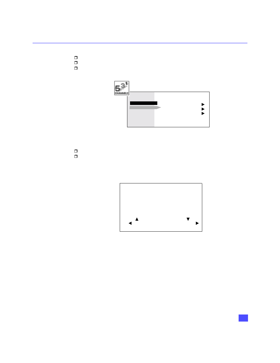 Channels - caption, Video input skip | Panasonic PT-47WX49 User Manual | Page 26 / 58