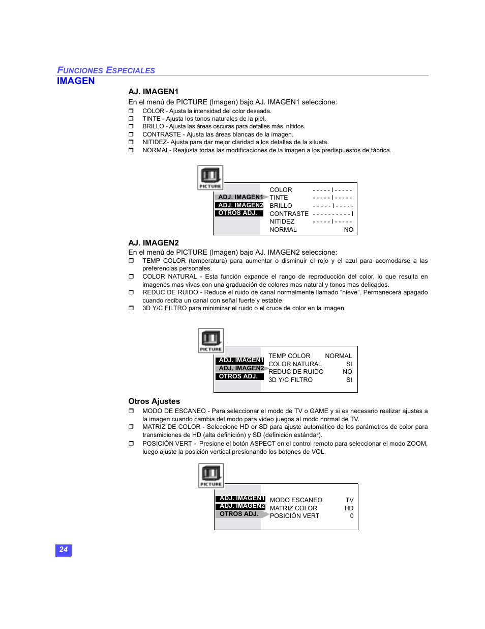 Imagen | Panasonic PT-47WX49 User Manual | Page 54 / 58