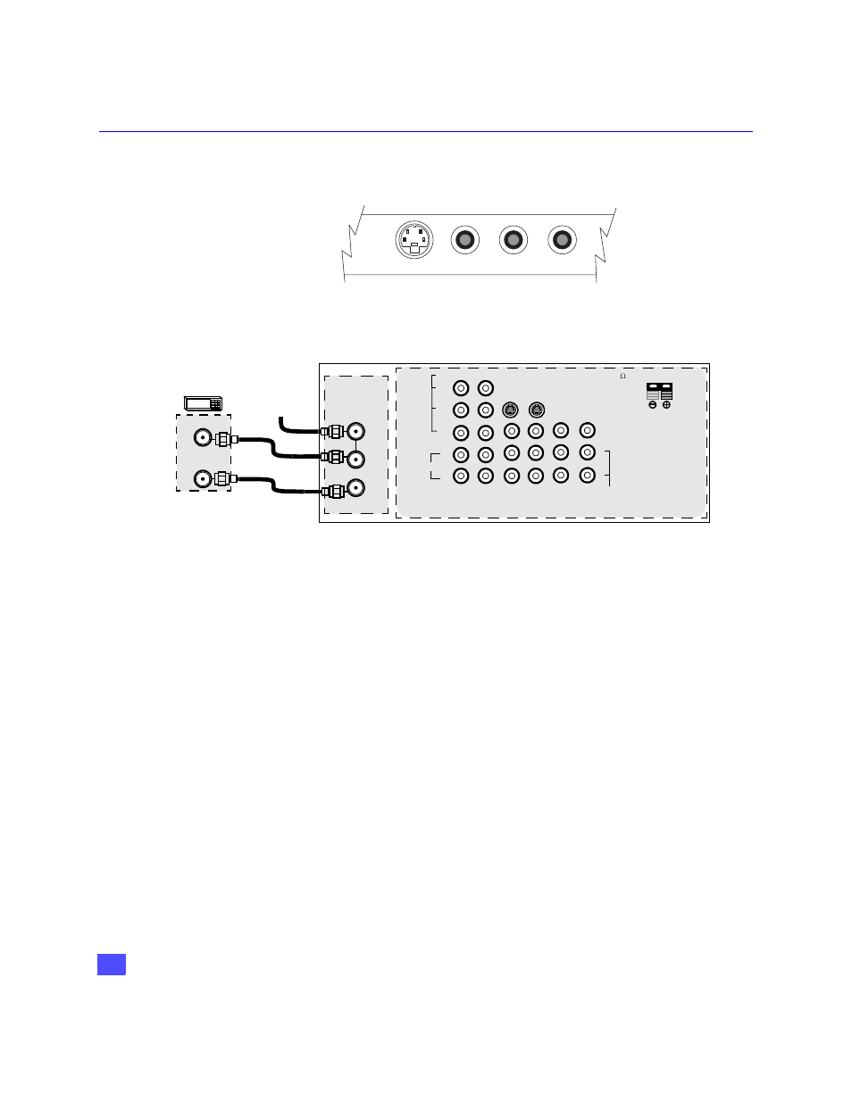 Cable box connection, Optional equipment connections (cont.), Nstallation | Panasonic PT-47WX49 User Manual | Page 9 / 58