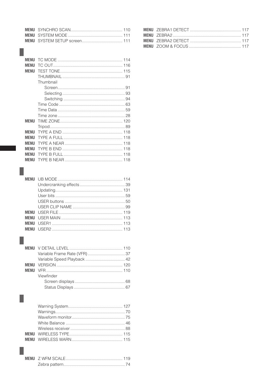 Panasonic AG-3DP1G User Manual | Page 134 / 140