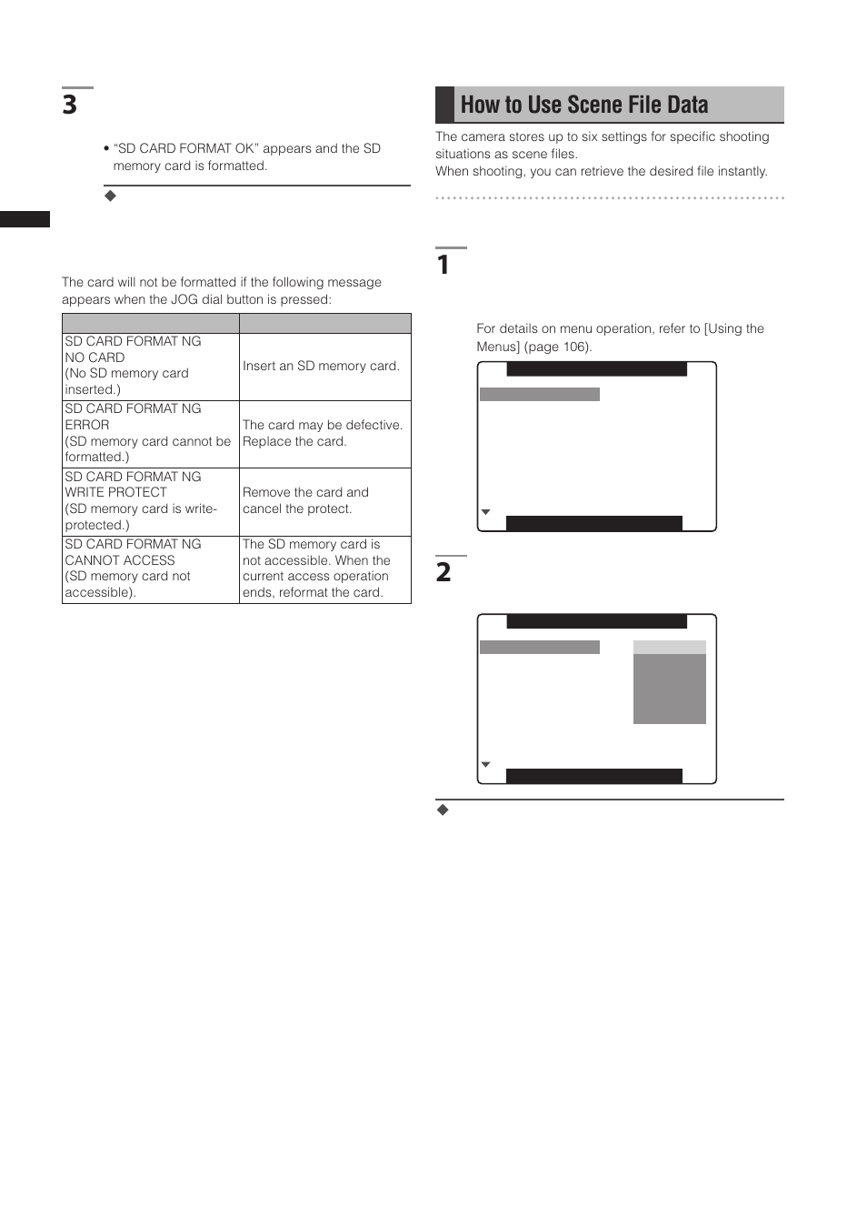 How to use scene file data | Panasonic AG-3DP1G User Manual | Page 80 / 140