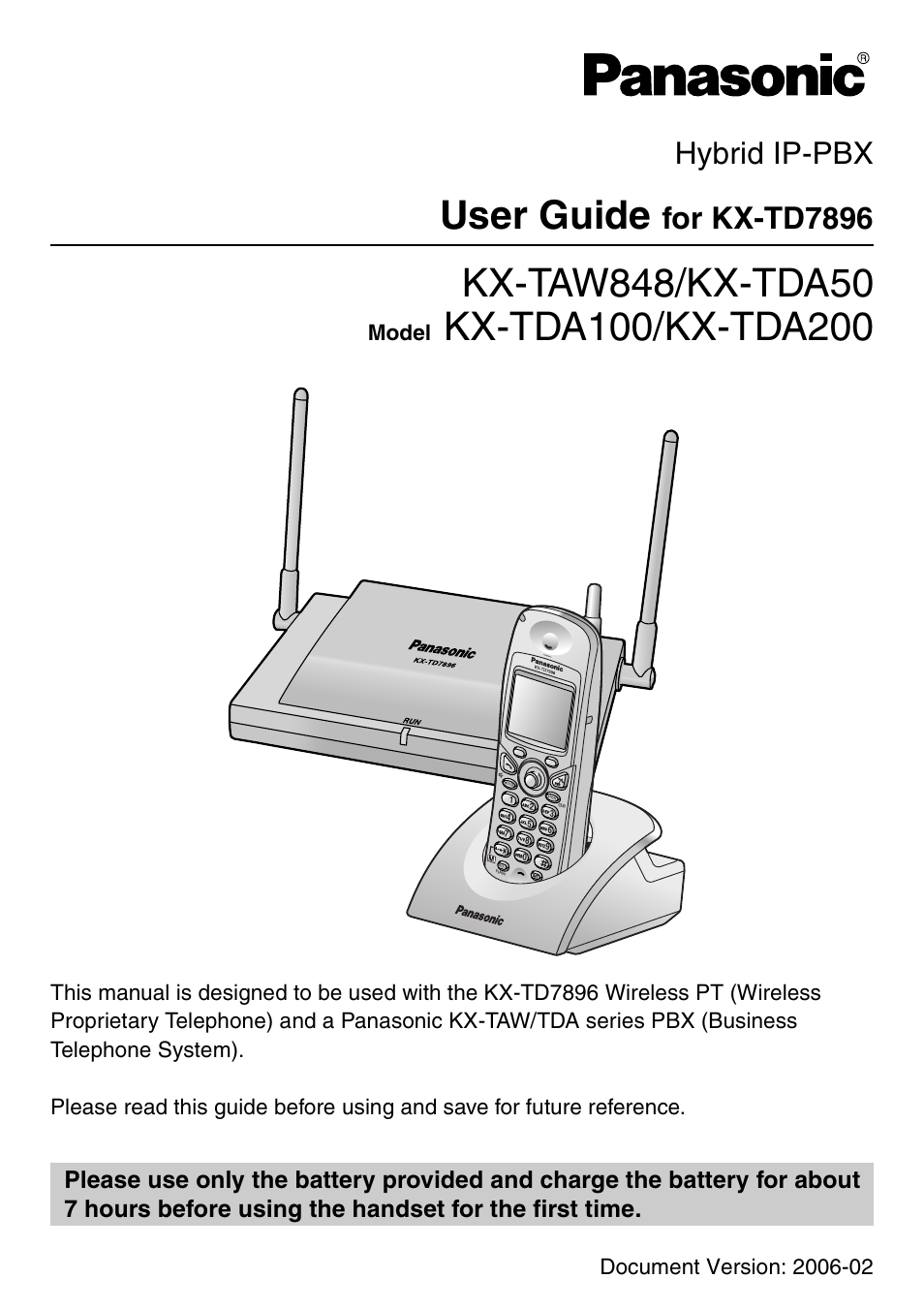 Panasonic KX-TDA50 User Manual | 40 pages