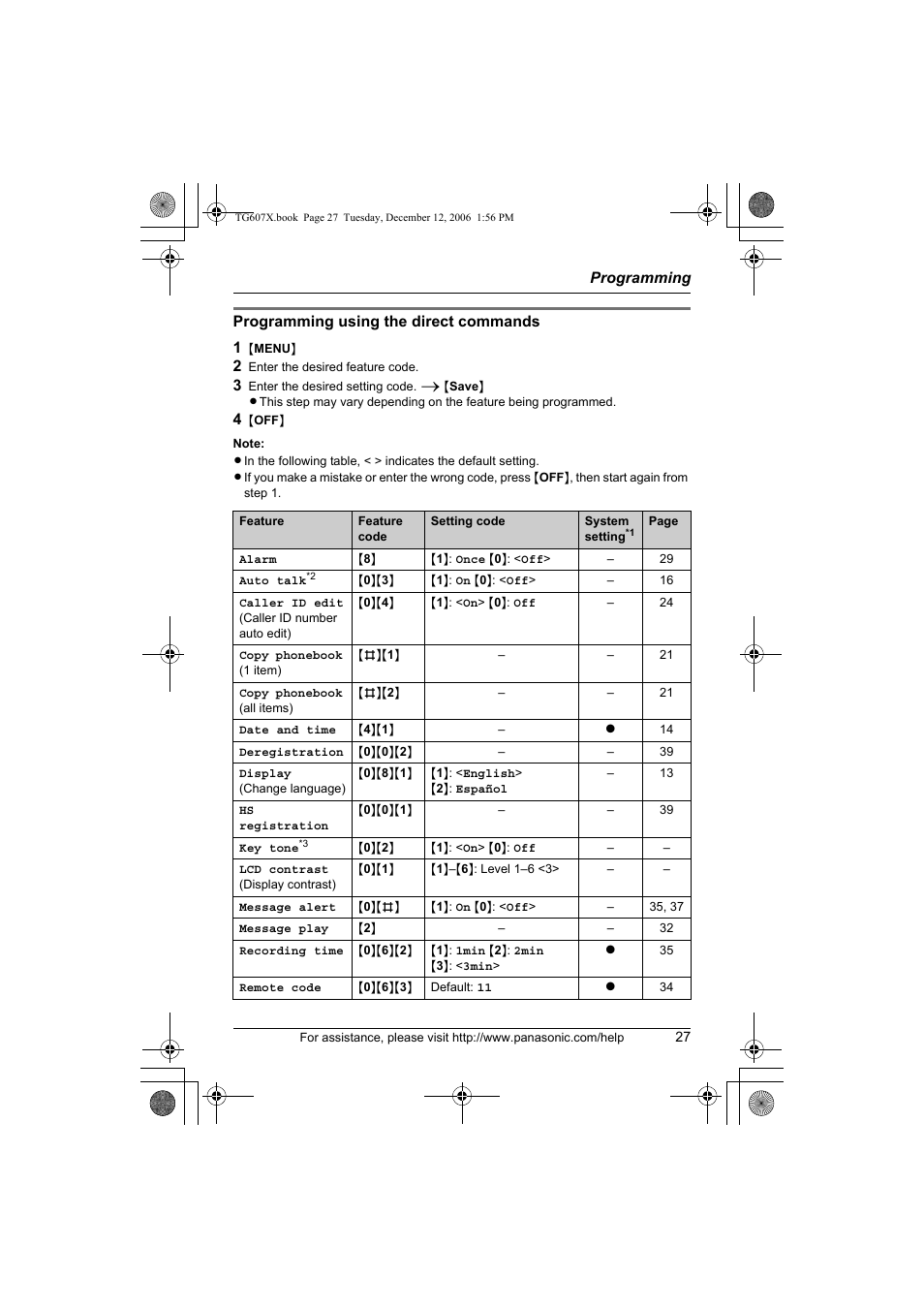 Panasonic KX-TG6073 User Manual | Page 27 / 56