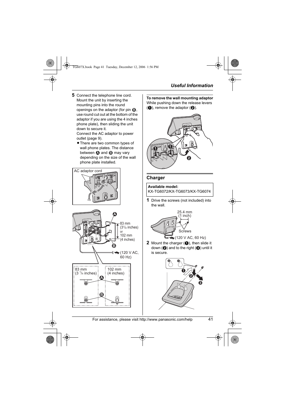 Panasonic KX-TG6073 User Manual | Page 41 / 56