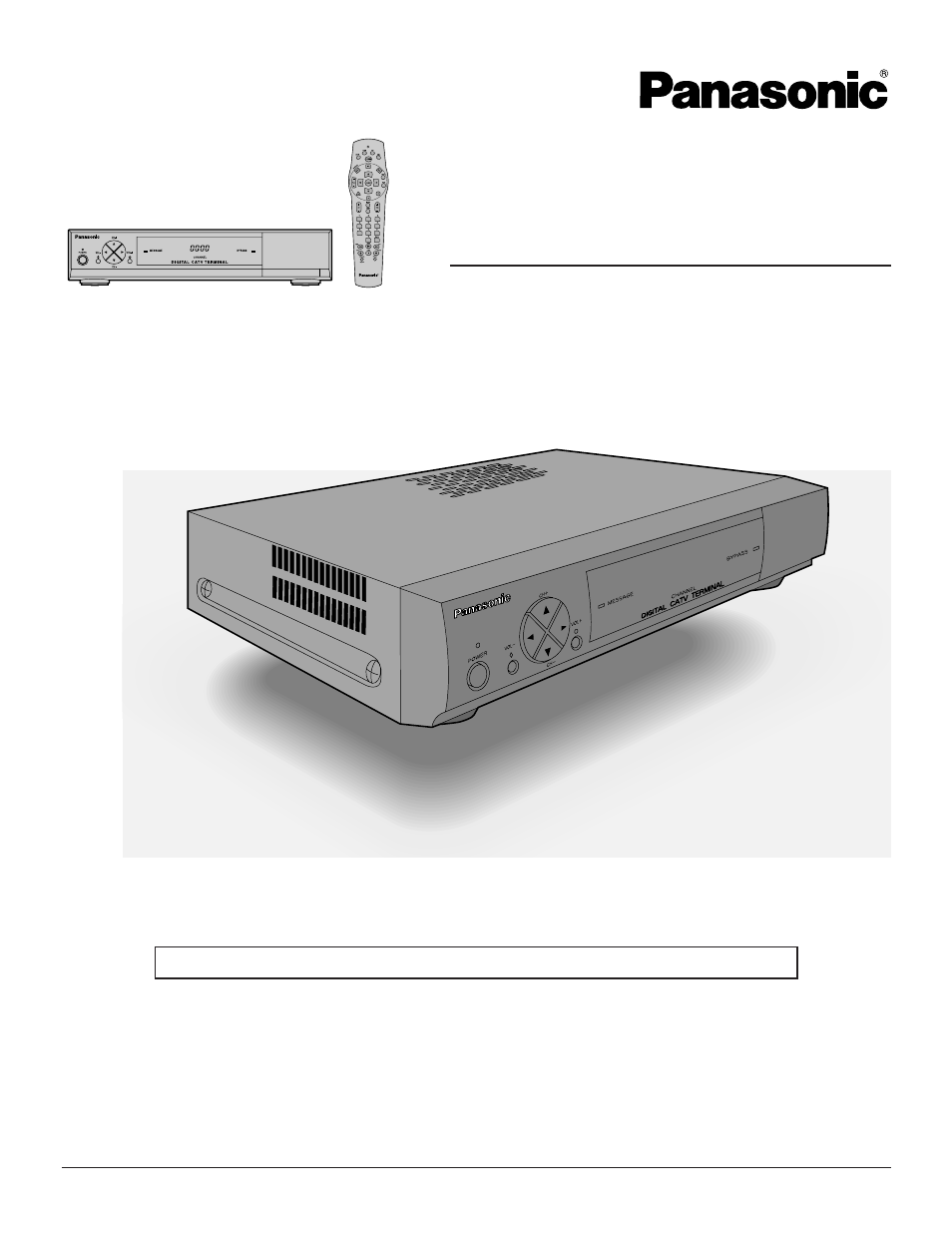 Panasonic TZ-PCD2000 User Manual | 28 pages