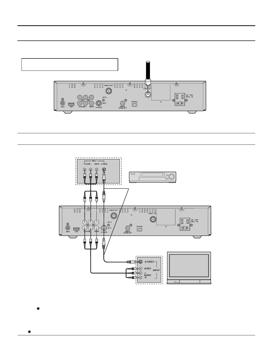 Cable connection, Installation | Panasonic TZ-PCD2000 User Manual | Page 10 / 28