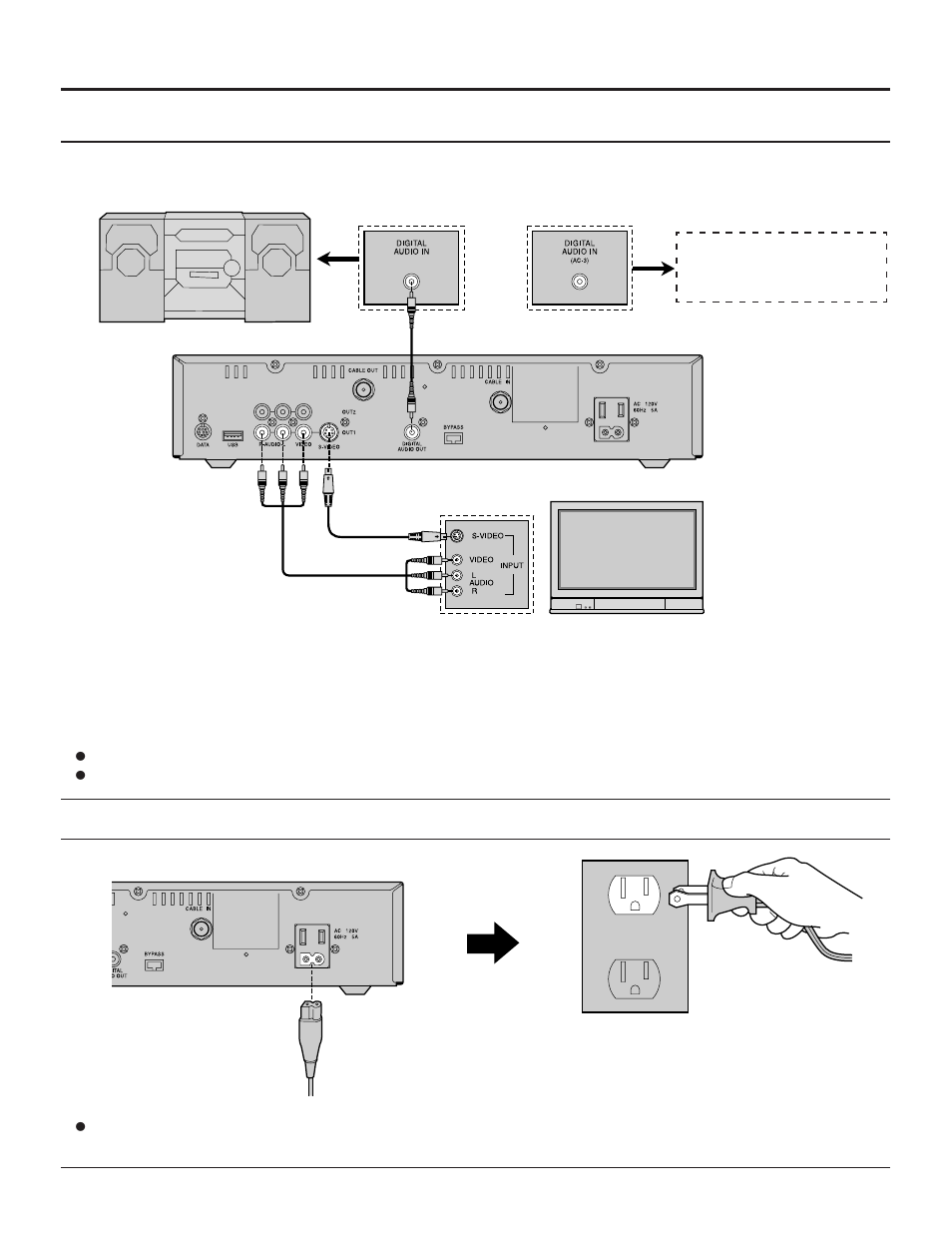 Connect ac power cord, Installation | Panasonic TZ-PCD2000 User Manual | Page 12 / 28