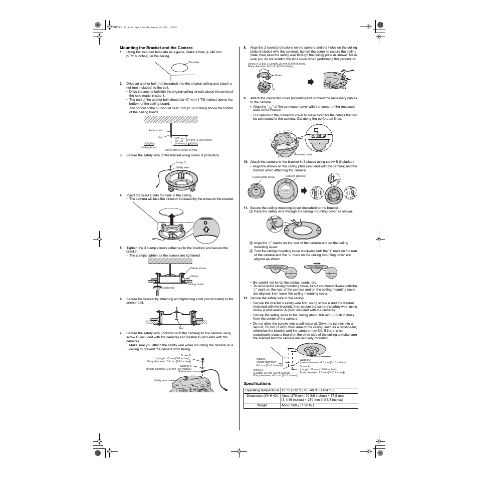 Panasonic BB-HCA10A User Manual | Page 2 / 2